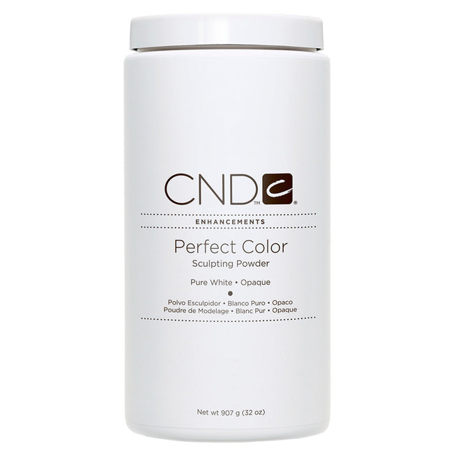 CND - PERFECT COLOR SCULPTING POWDERS - PURE WHITE - OPAQUE 32 Oz. / 907 g Hover Image