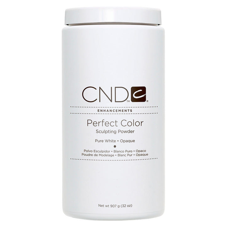 CND - PERFECT COLOR SCULPTING POWDERS - PURE WHITE - OPAQUE 32 Oz. / 907 g