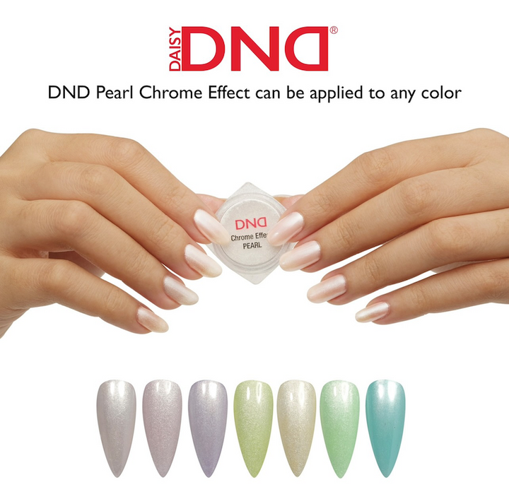 DND Chrome Effect Powder - White Pearl 1g