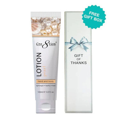 Cre8tion Hand &amp; Body Lotion Pearl 100ml/3.3oz + Free Gift Box