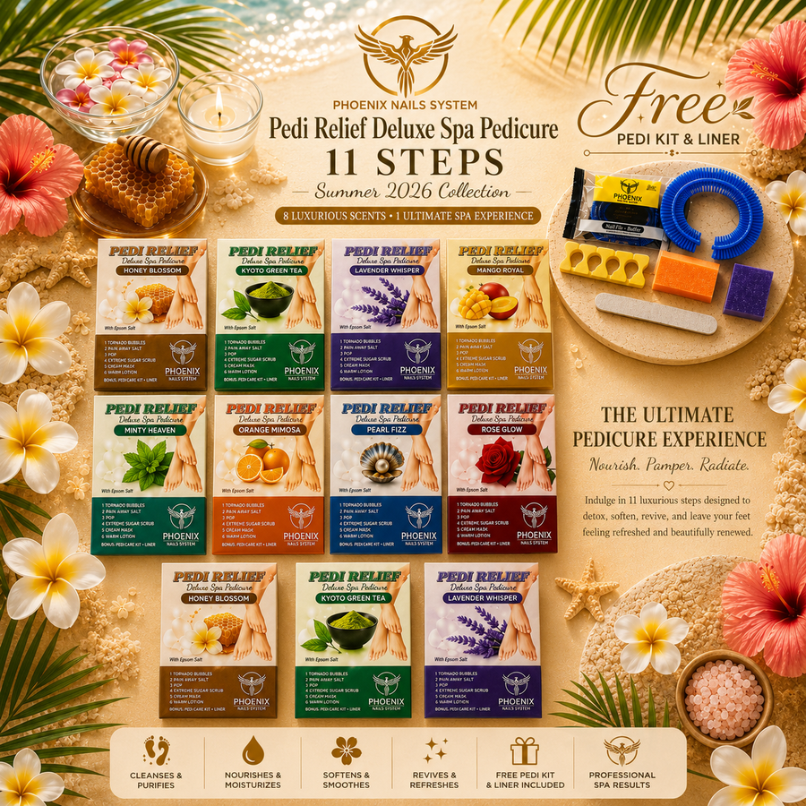 Phoenix Pedi Relief Deluxe Spa Pedicure 11 Steps Tutorial