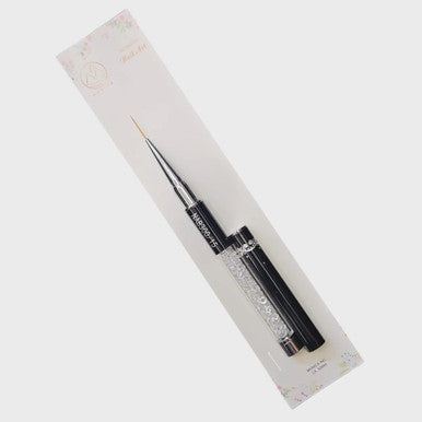 Petal Detail Art Brush15 mm Black Diamond Handle NAB300