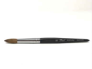 Petal Kolinsky Germany Black Acrylic Brush No.20
