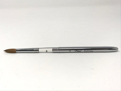 Petal Kolinsky Germany Silver Acrylic Brush No.8