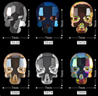 Skull Rhinestones (bag of 20pcs)