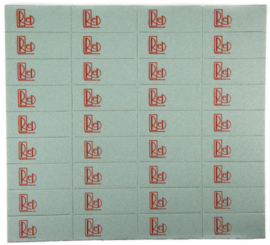 Red Nail Design Shiny Buffer Sheet 36pcs