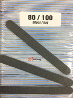 Black Round File white Blue line 80/100 50pcs
