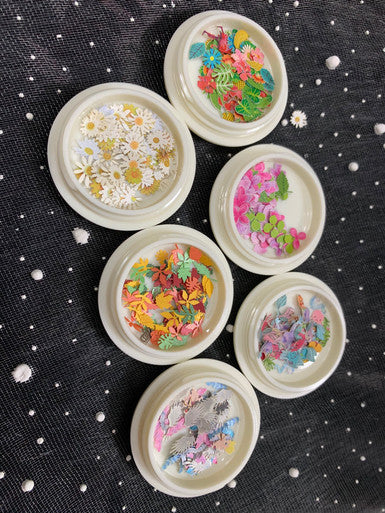 Flowers & Butterfly Mix Nail Art Decal (set of 6) Na026