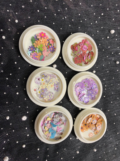Flowers &amp; Butterfly Mix Nail Art Decal (set of 6) Na027