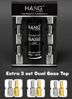 HANG Gel Base Coat 16oz Free 6 Gel Top 0.5oz + 3 Duo Top Base