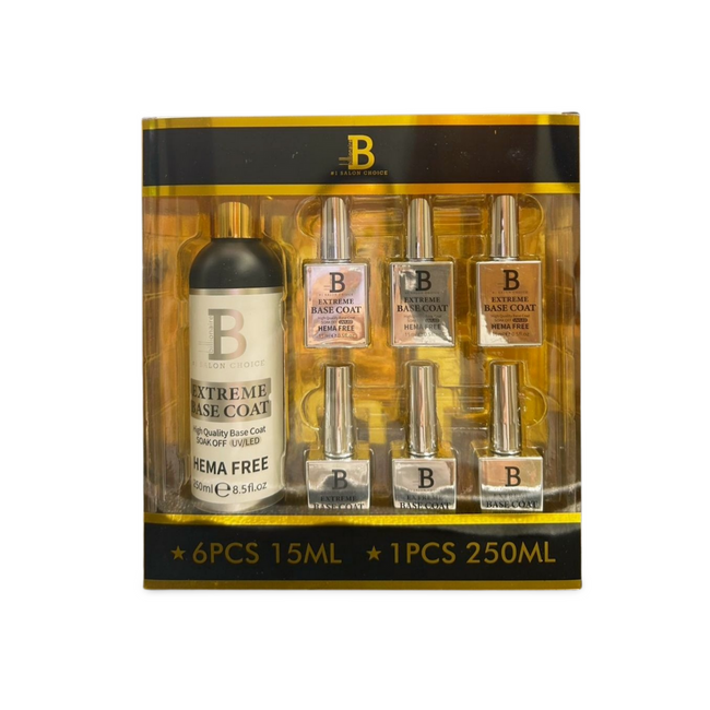 Billionaire Extreme Gel Base Coat HEMA FREE - Kit 8oz Free 6 0.5oz Hover Image