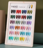 HANG Crackle Gel Collection – 27 Colors | 24 Gel Polish + 3 Base Colors + Display