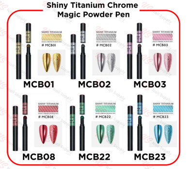 Shiny Titanium Chrome Magic Powder Pen