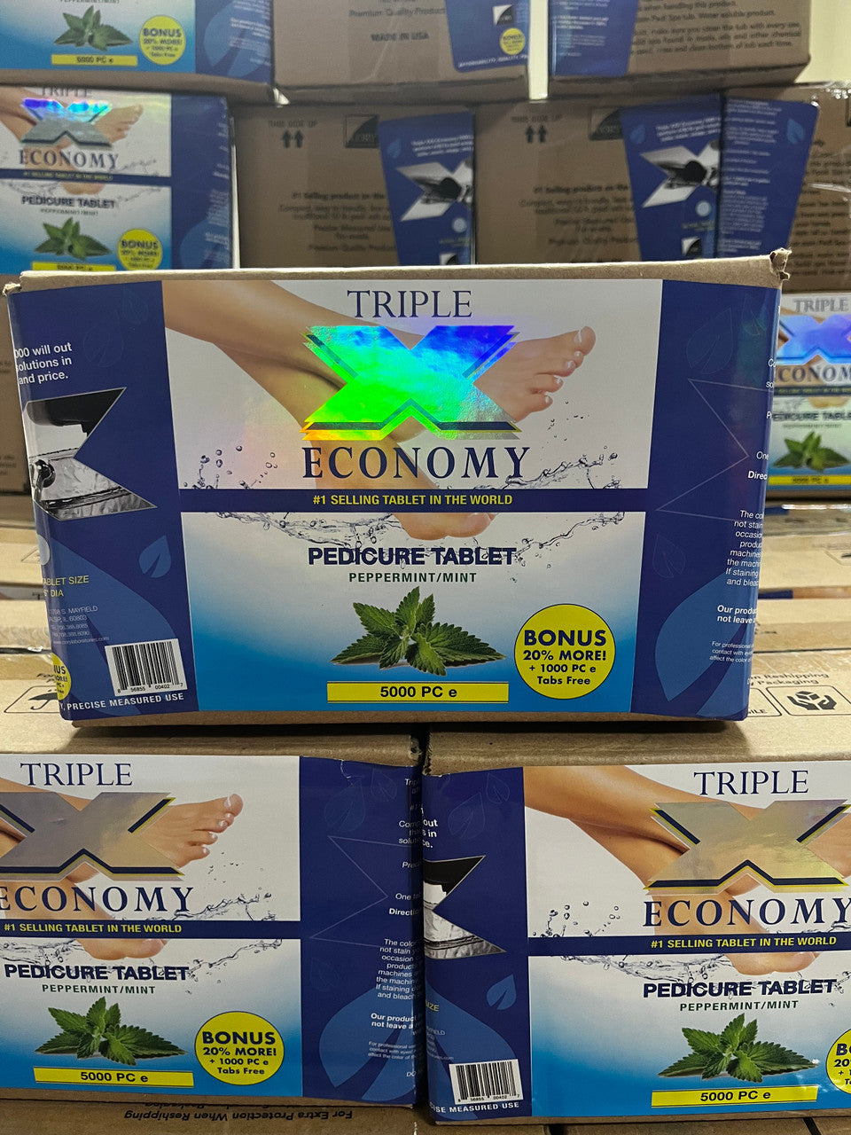 Triple X Economy Pedicure Tablet 5000 pcs ( Free Extra 1000 pcs )