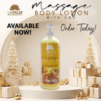 La Palm Massage Body Lotion w/CBD 36oz - 24k Golden Aura