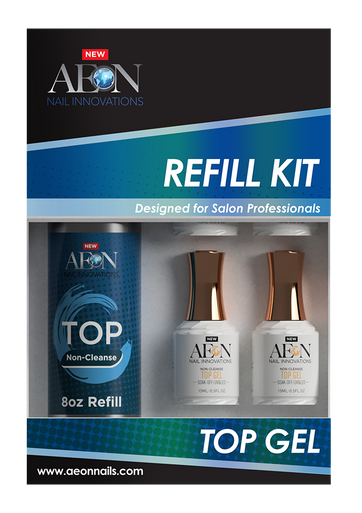 Aeon Top Gel Refill 8oz + 4 Free Top Gel 0.5oz