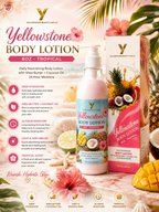Yellowstone Body Lotion 8oz - Tropical - Free Gift Box
