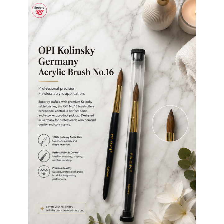 OPI Kolinsky Germany Acrylic Brush No.16
