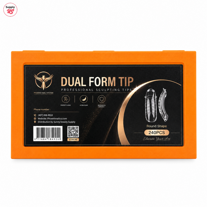 Phoenix Dual Forms tips - Round Shape - 12 sizes 240pcs/box - 