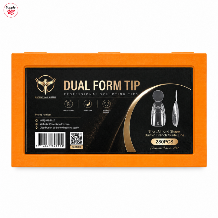 Phoenix Dual Forms tips - Short Almond Shape - 14 sizes 280pcs/box - 