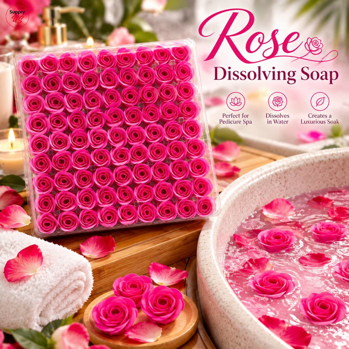 POSH Rose Dissolving Spa Soap 81pcs - Hot Pink - BUY 2 GET 1 FREE