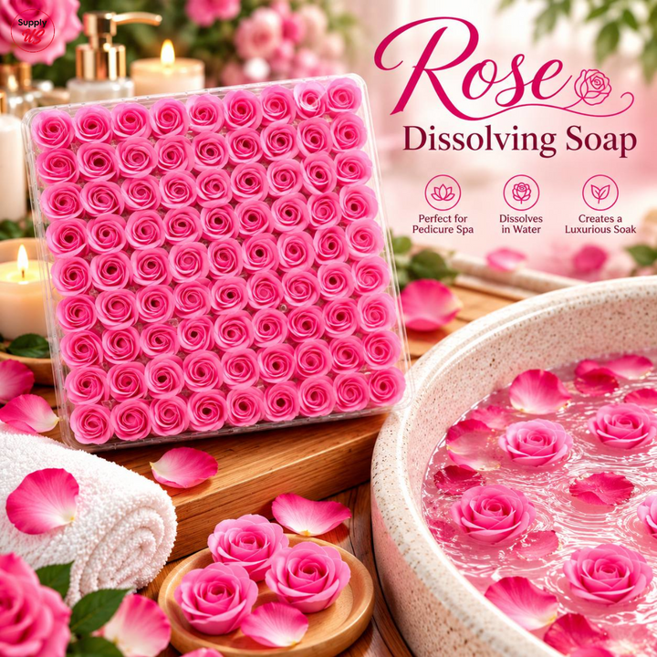 POSH Rose Dissolving Spa Soap 81pcs - Light Pink - BUY 2 GET 1 FREE