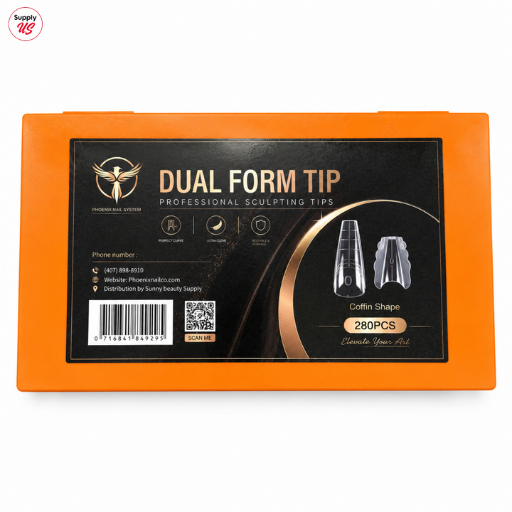 Phoenix Sandwich Dual Forms tips - Coffin Shape - 14 sizes 280pcs/box - 