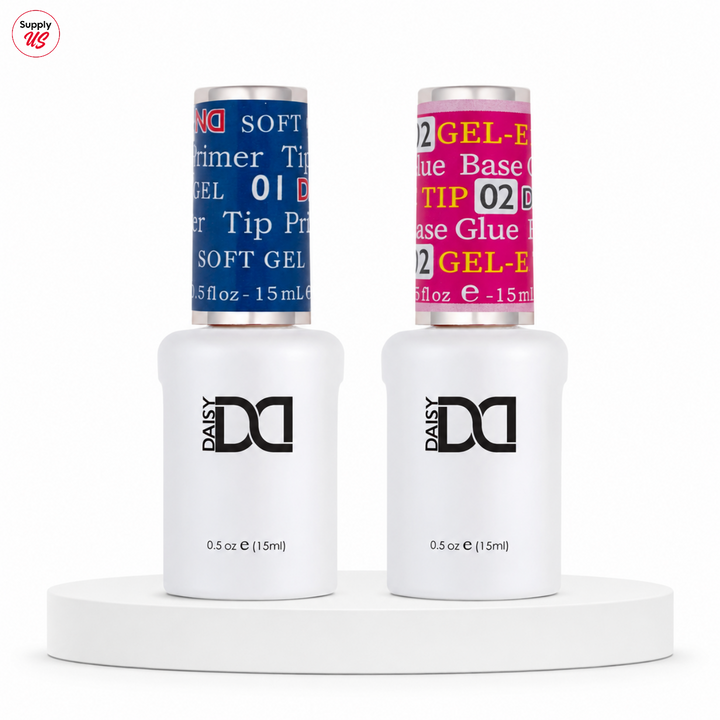DND SOFT GEL TIPS PRIMER + ADHESIVE GLUE TIP GEL