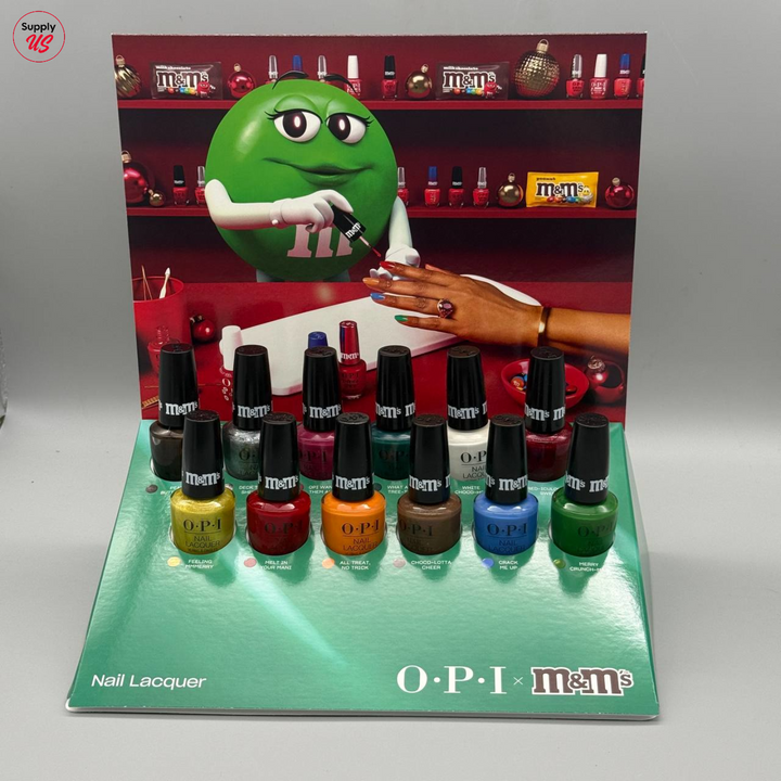 OPI Nail Lacquer Sweeten Your Mani x M&amp;M’s Holiday 2026, 12-Piece Display - NAIL LACQUER OR REGULAR