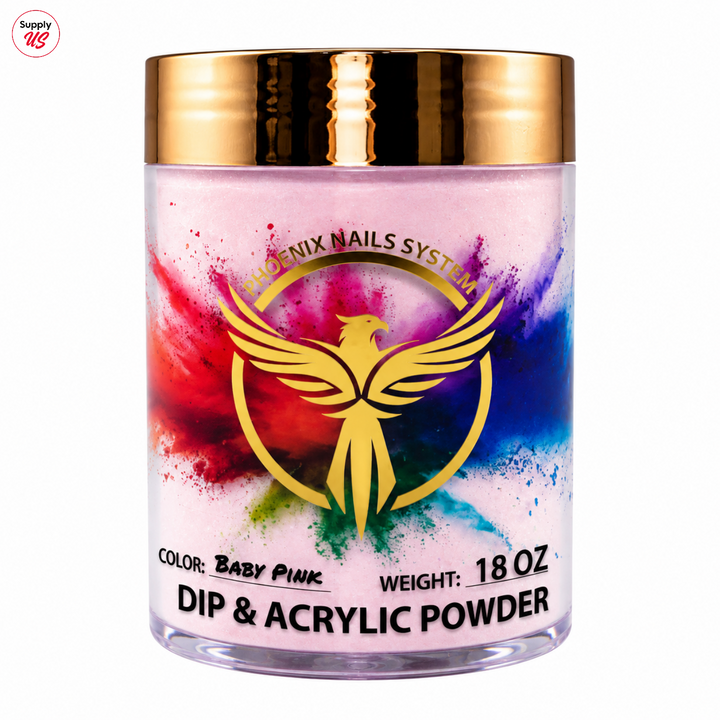 Phoenix Dip &amp; Acrylic Powder 18oz - S02 (Baby Pink)