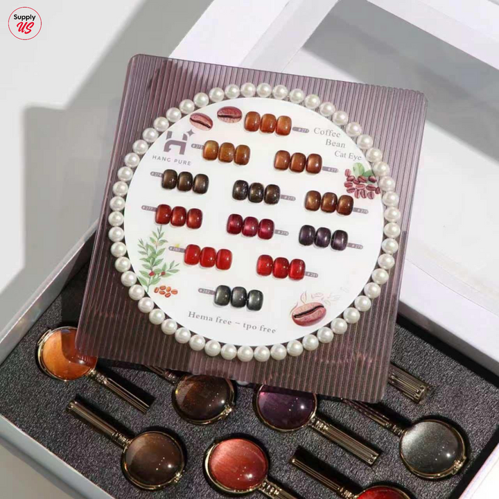 Hang Cateye Coffee Bean Collection 12 Colors - Free 2 Magnet