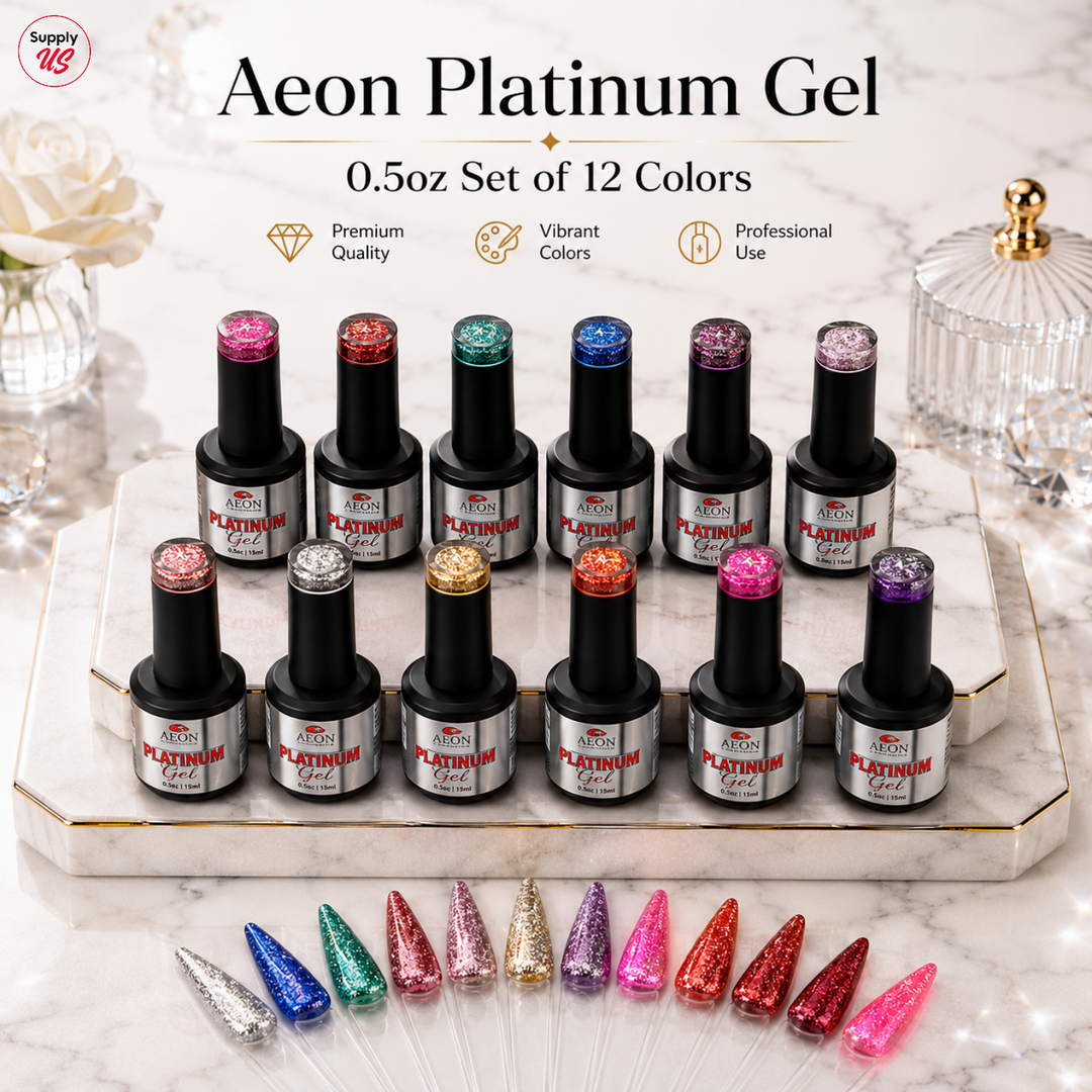 Aeon Platinum Gel 0.5oz Set of 12 Colors