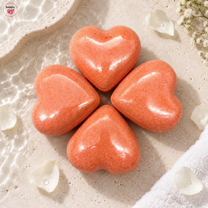 Pedicure Bath Bomb - 50pcs/Jar - Heart