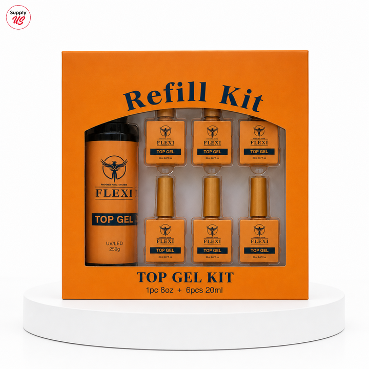 Phoenix - Flexi Top Coat (Crystal Clear) - Kit 8oz Free 6 (0.7oz)