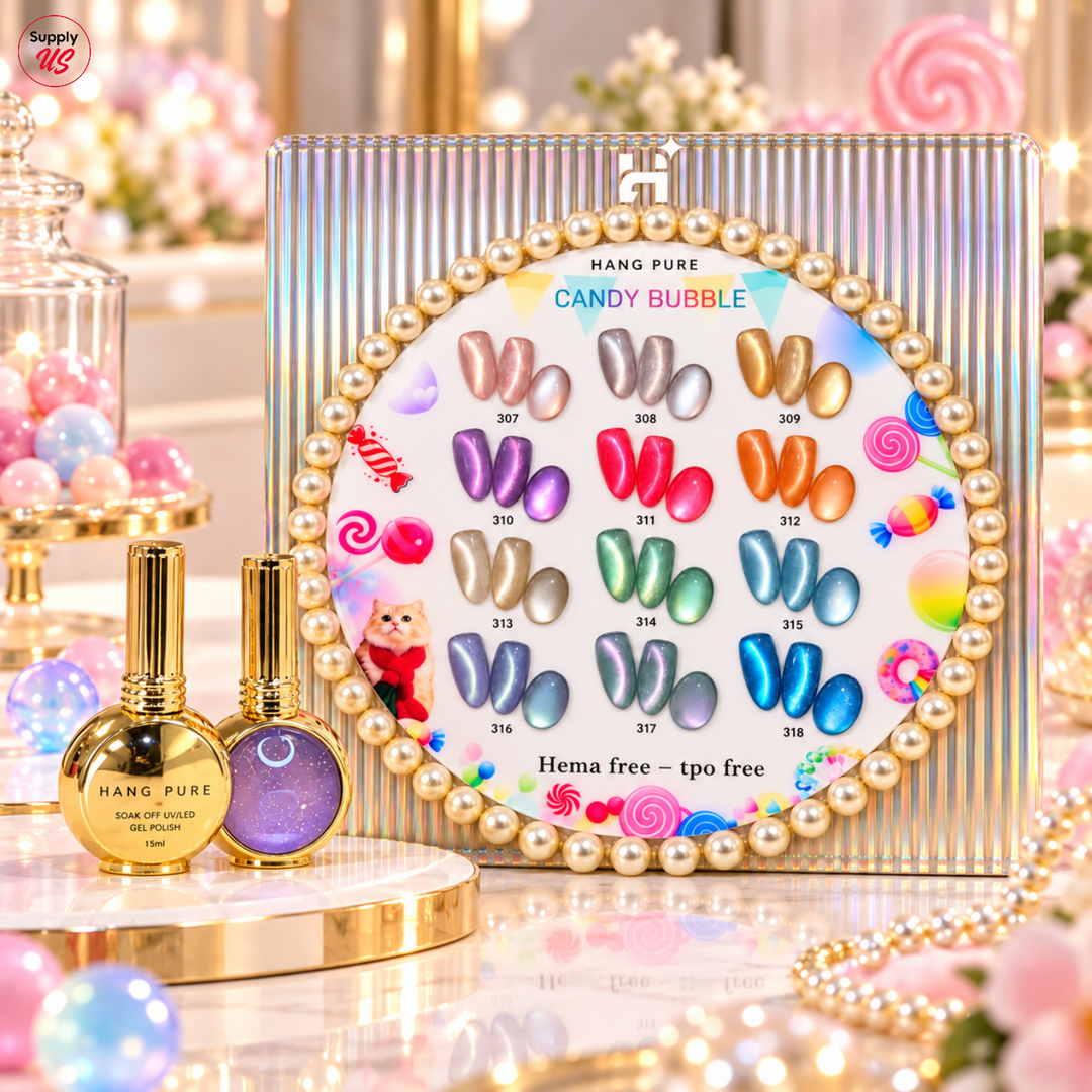 HANG CANDY BUBBLE CATEYE 12 COLORS - FREE 1 SET WATER DROP + 1 MAGNET