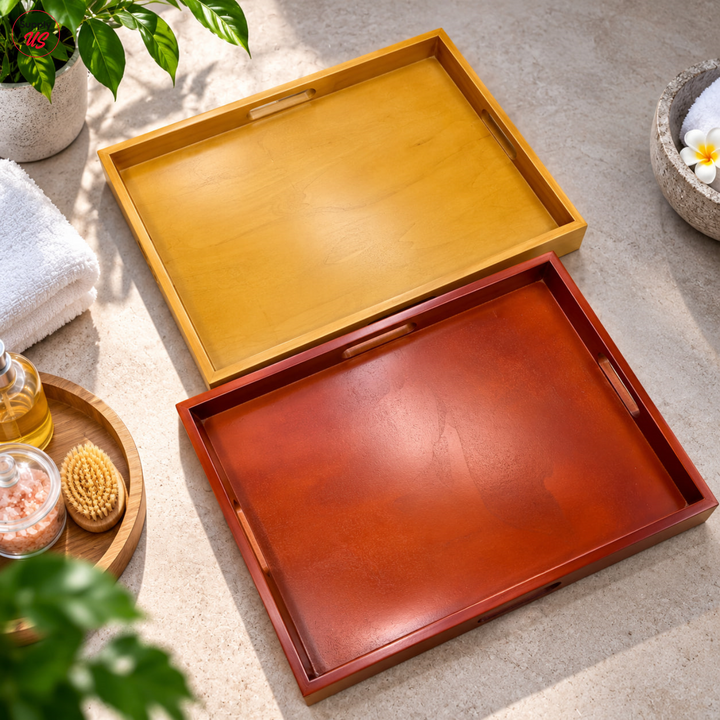 Wooden Pedicure Tray