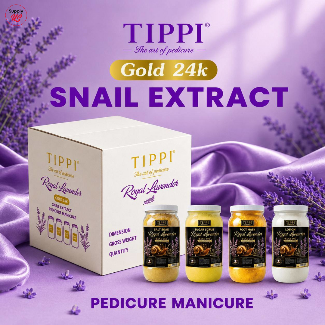 TIPPI Gold 24K Snail Extract 4-Step Pedicure | 1 Gallon Each