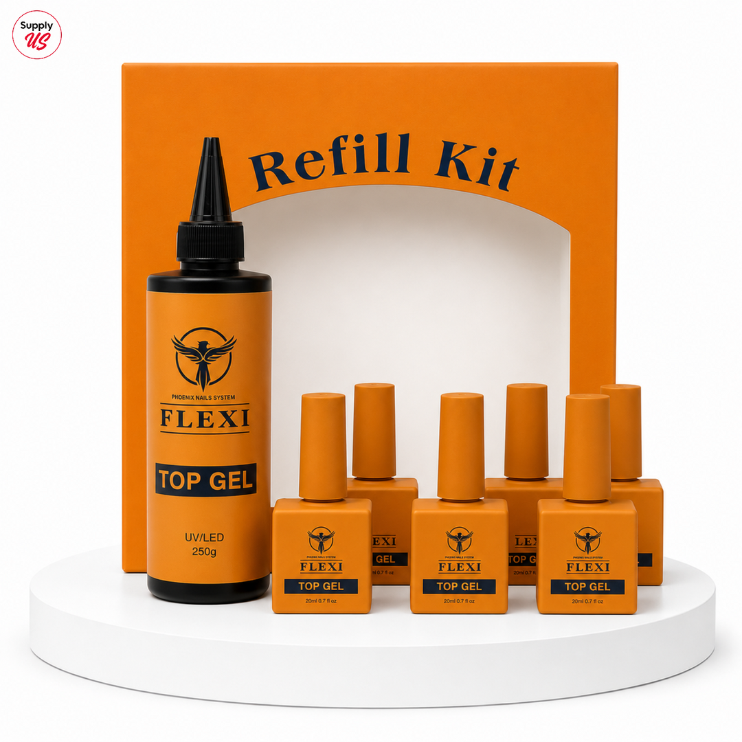 Phoenix - Flexi Top Coat (Crystal Clear) - Kit 8oz Free 6 (0.7oz)
