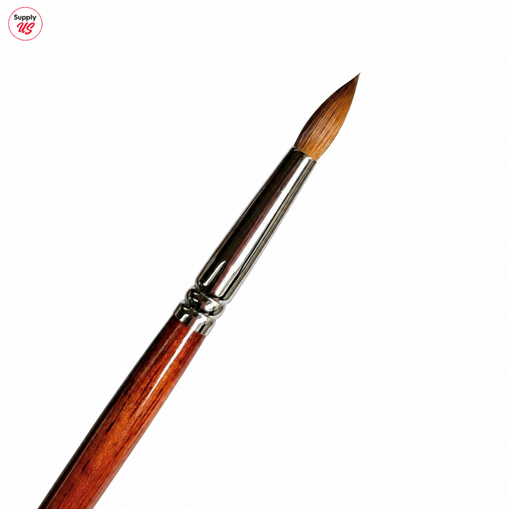 MS Kolinsky Germany Acetone Proof Red Wood Acrylic Brush No.10