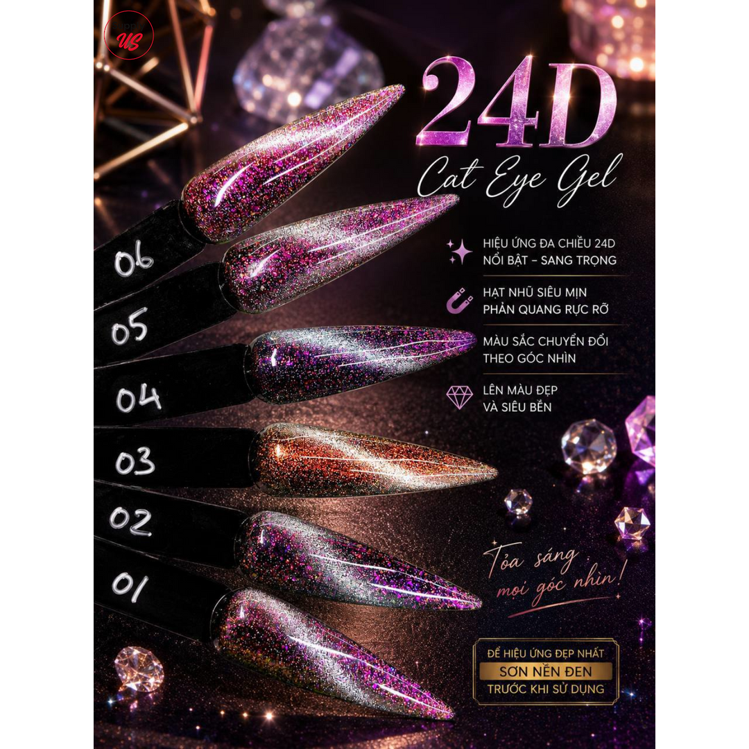 AEON Cat Eye 9D &amp; 24D (12 Colors) Galaxy Effect - FREE 1 SET HANG WATER DROP + RING MAGNET - LIMITED TIME ONLY