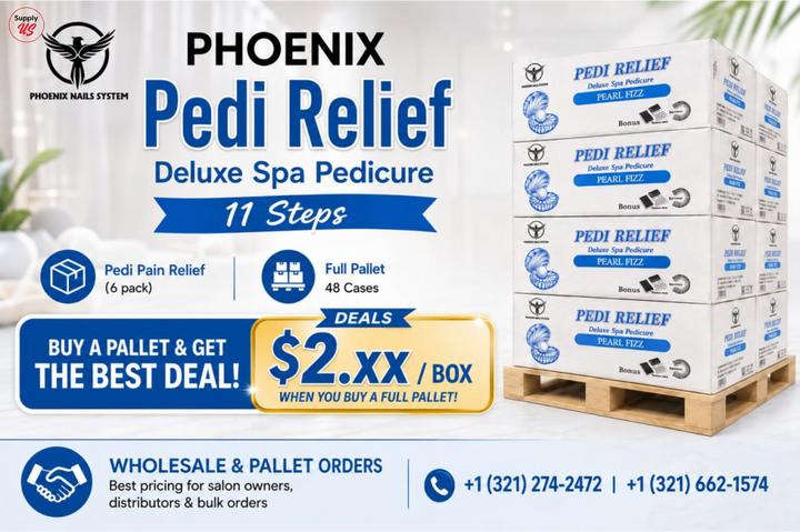 PHOENIX Pedi Relief Deluxe Spa Pedicure 11 Steps - Mango Royal - BUY 10 FREE 1