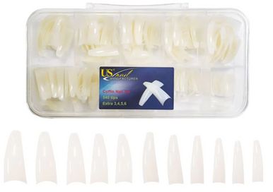 USN - Coffin Natural Nail Tips Refill Main Image
