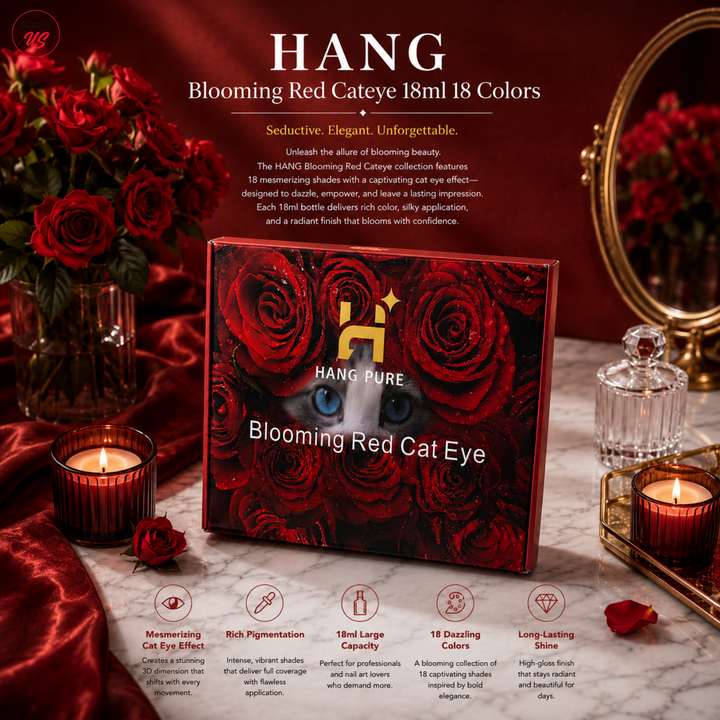 HANG Blooming Red Cateye 18ml 18 Colors