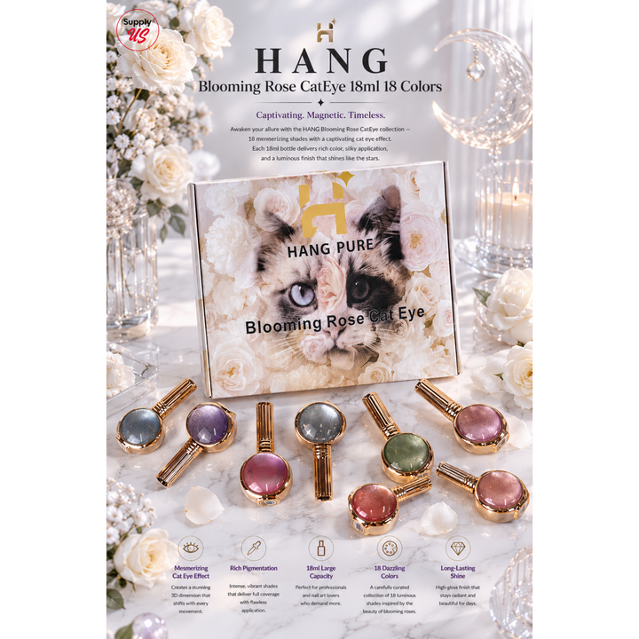 HANG Blooming Rose Cateye 18ml 18 Colors