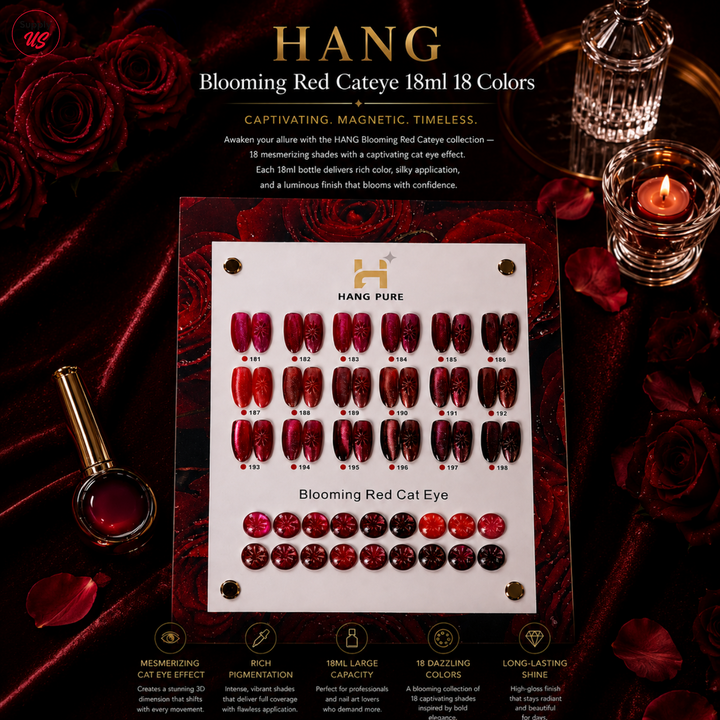 HANG Blooming Red Cateye 18ml 18 Colors