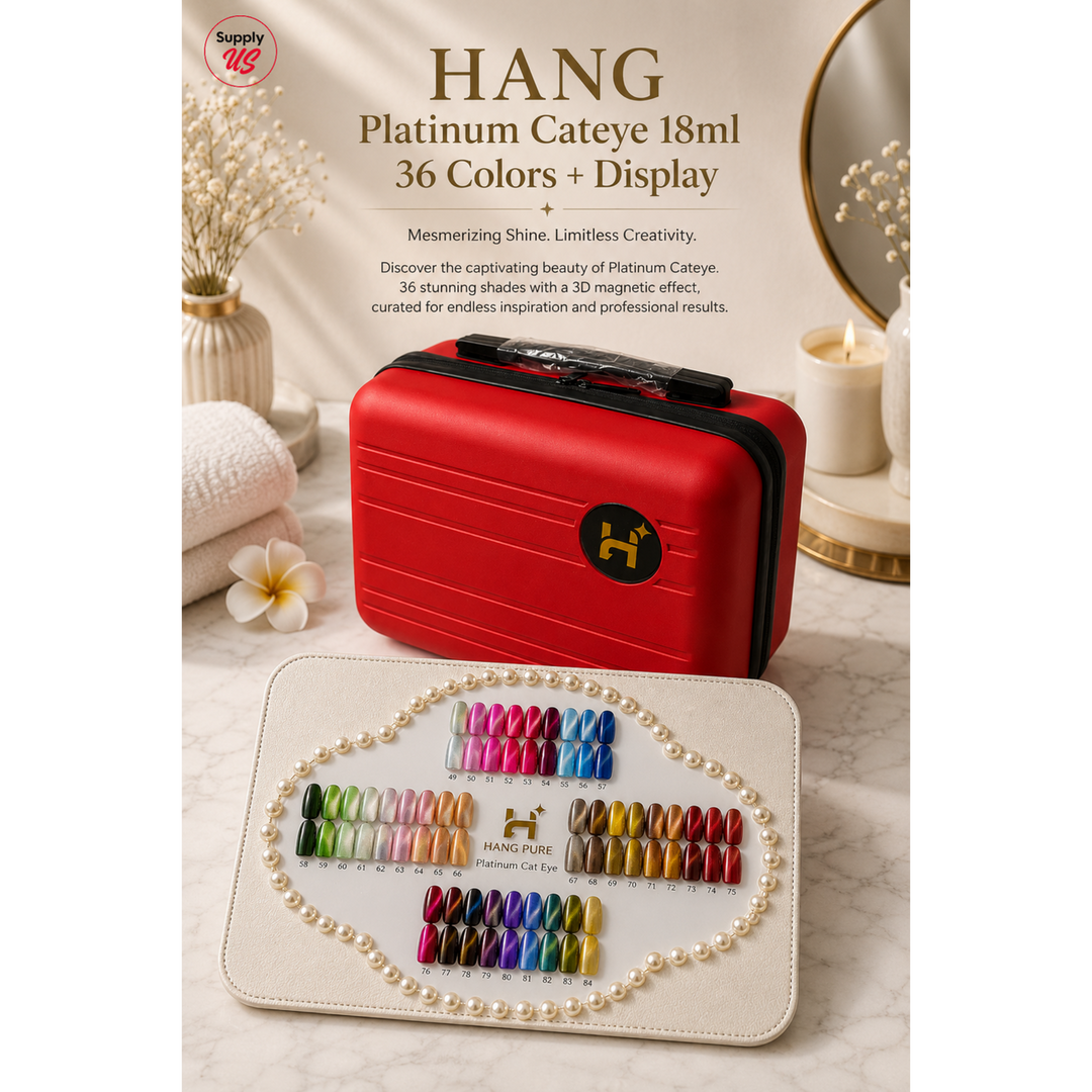 HANG Platinum Cateye 18ml 36 Colors + Free Vali + Display