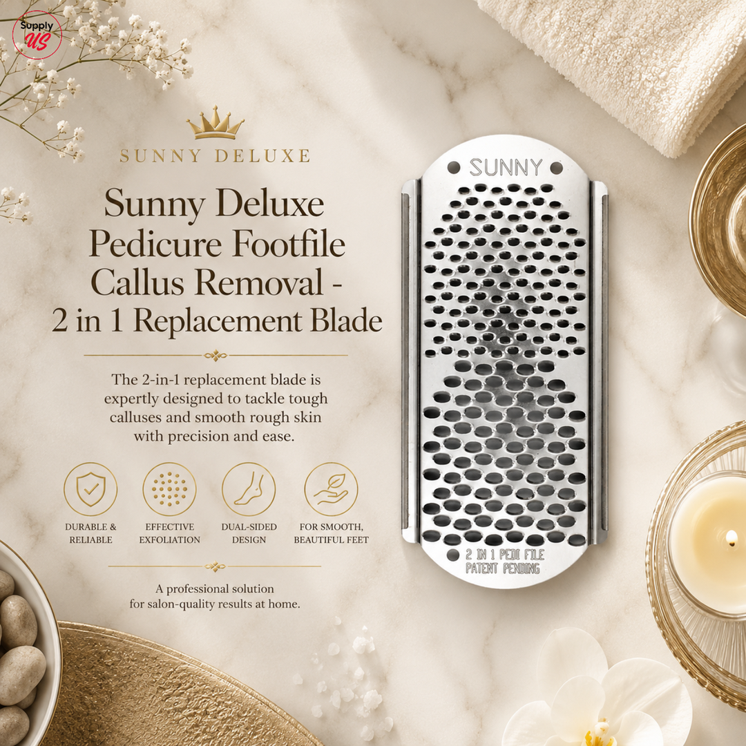 Sunny Deluxe Pedicure Footfile Callus Removal - 2 in 1 Replacement Blade