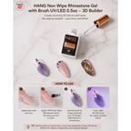 HANG Non Wipe Rhinestone Gel with Brush UV/LED 0.5oz – Standard