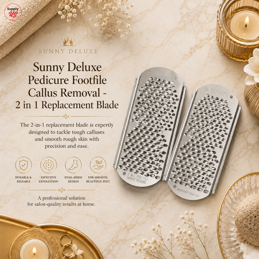 Sunny Deluxe Pedicure Footfile Callus Removal - 2 in 1 Replacement Blade