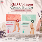RED Collagen - Hydration Boosting Combo Bundle ( 1 Box Socks + 1 Box Gloves)